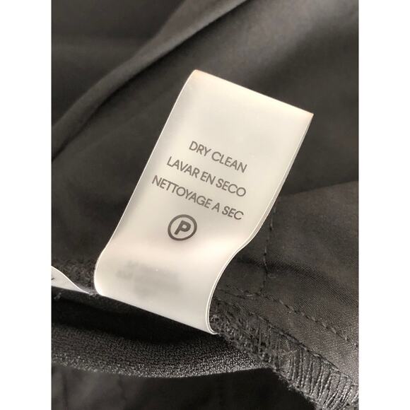 Calvin Klein Women's Size 12 Crepe High Waist Wide Leg Pant Black NEW - Picture 8 of 8